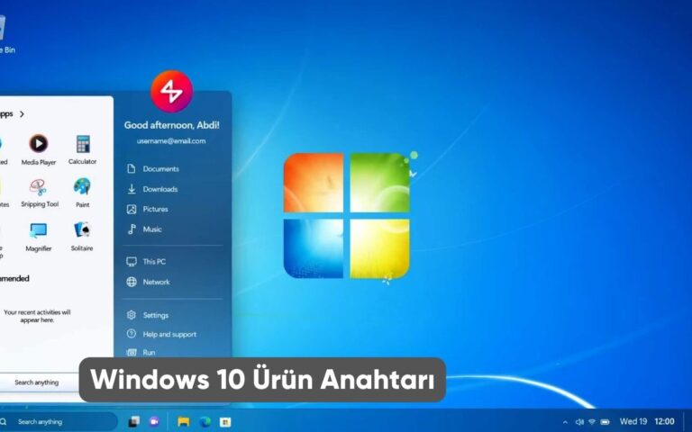 Windows 10 Ürün Anahtarı